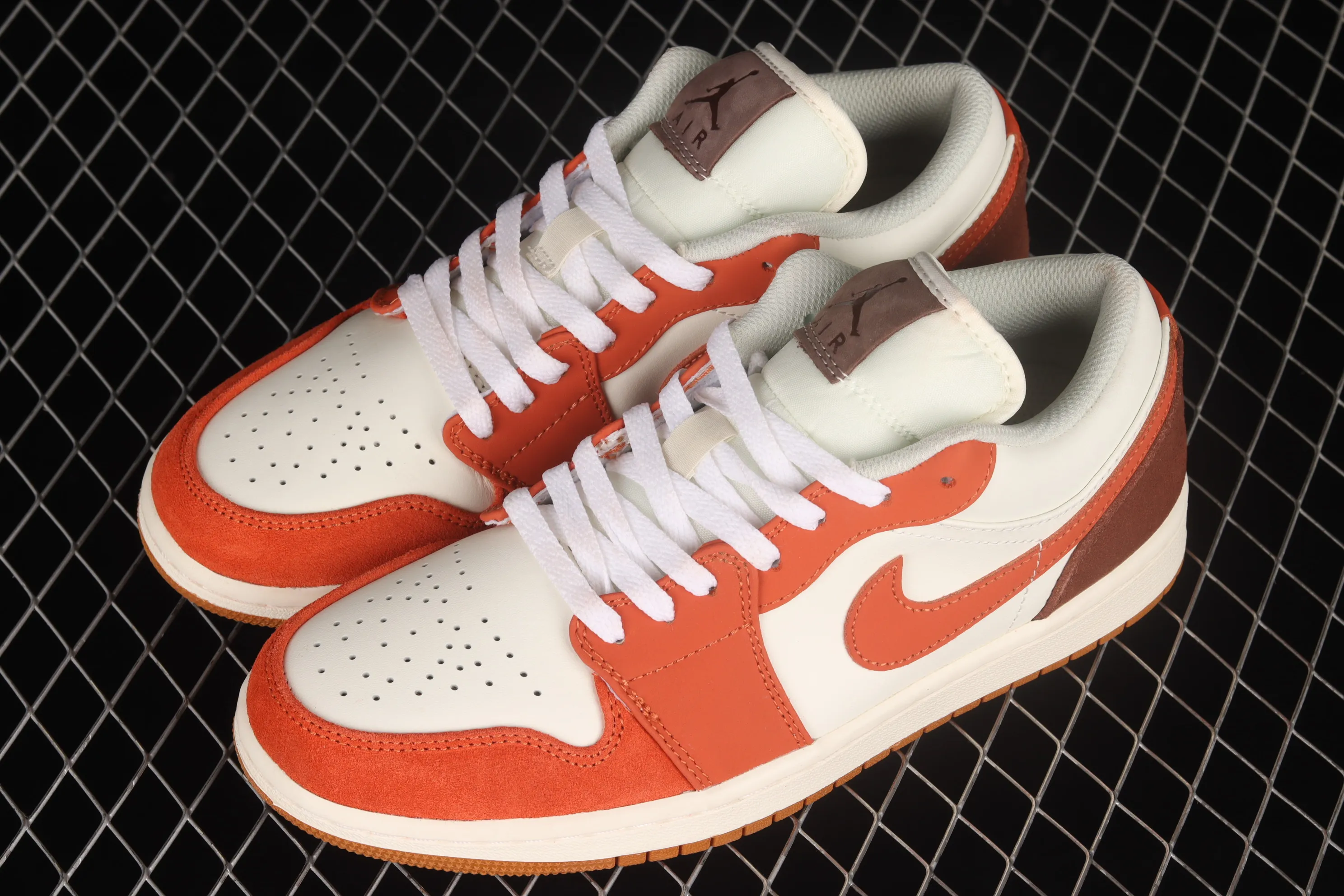 All categories Air Jordan Jordan series basketball shoes Air Jordan 1 Low Air Jordan AJ1 Low AJ1 Joe 1 white orange yellow color low-top cultural leisure sports basketball shoes CV3545-102